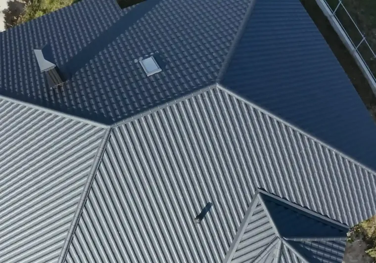 Standing seam metal roofing detail