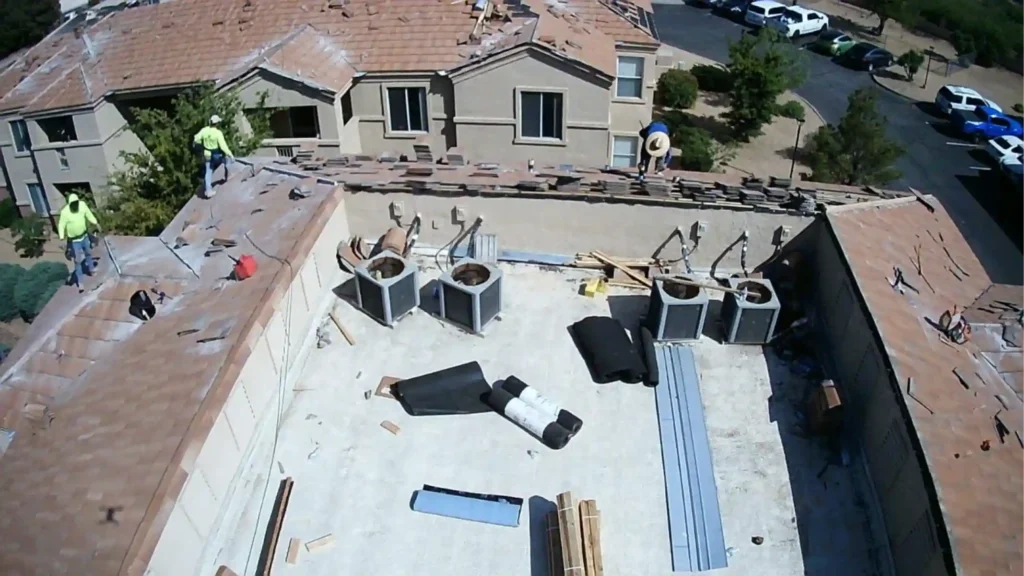 Raise The Roof AZ crew installing a tile roof on an Arizona property