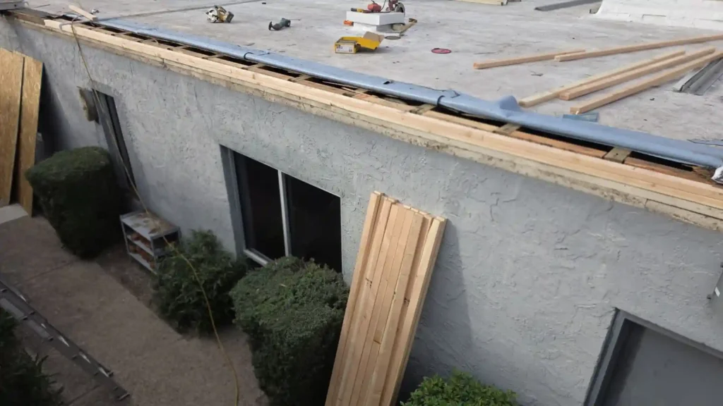 Close-up of roofing work on an Arizona property