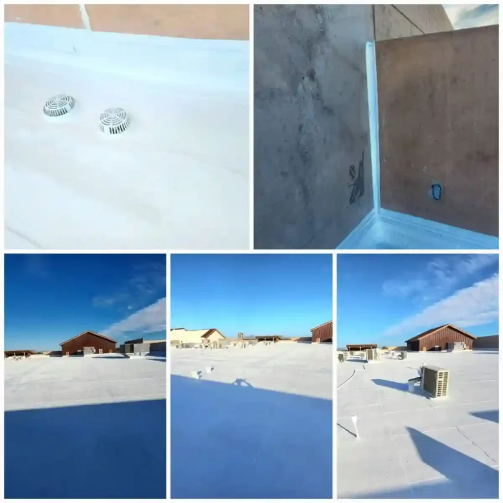 Close-up of roofing work on an Arizona property